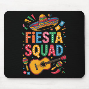 Cinco De Mayo Fiesta Squad Sombrero Guitar Fun Mouse Pad