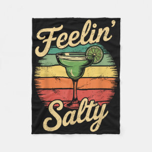 Cinco De Mayo Fiesta Squad Women Feelin Salty Marg Fleece Blanket