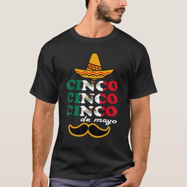 Cinco De Mayo Fiesta Surprise Camisa 5 De Mayo T-Shirt (Front)