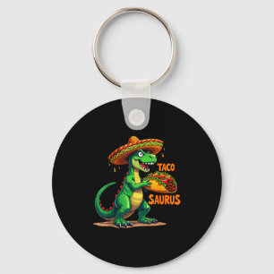 Cinco De Mayo Fiesta T-rex Sombrero Tacosaurus Din Key Ring