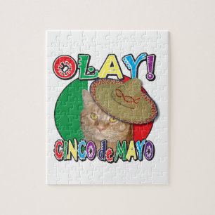 Cinco de Mayo Flag of Mexico Jigsaw Puzzle
