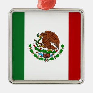 Cinco de Mayo Flag of Mexico Metal Ornament