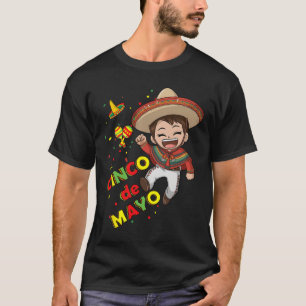 Cinco De Mayo For Kids Boys Mexican Design Awesome T-Shirt