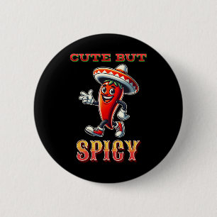 Cinco De Mayo For Kids Pungent And Cute With Chill 6 Cm Round Badge