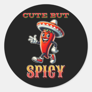Cinco De Mayo For Kids Pungent And Cute With Chill Classic Round Sticker