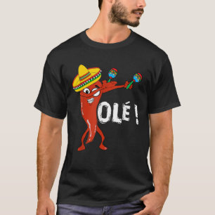 Cinco De Mayo For Men Women Dancing Chili Pepper O T-Shirt