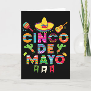 Cinco De Mayo For Mens Womens Kids Mexican Fiesta Card