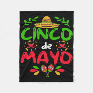Cinco De Mayo For Mens Womens Kids Mexican Fiesta Fleece Blanket