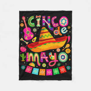 Cinco De Mayo For Mens Womens Kids Mexican Fiesta  Fleece Blanket