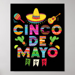 Cinco De Mayo For Mens Womens Kids Mexican Fiesta Poster