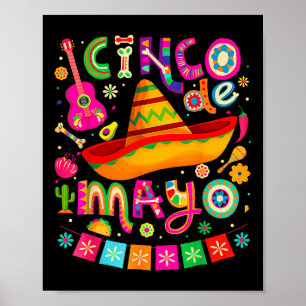 Cinco De Mayo For Mens Womens Kids Mexican Fiesta  Poster