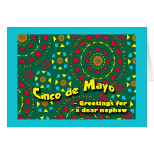 Cinco de Mayo for Nephew, Colourful Mosaic Design