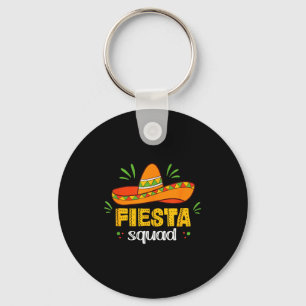 Cinco de mayo for women fiesta squad key ring