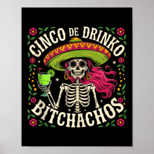 Cinco De Mayo Funny Mexican Party Cinco De Drinko Poster