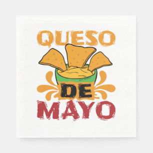 Cinco de Mayo Funny Queso Pun Napkin