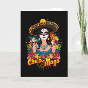 Cinco De Mayo Girl Mexican Fiesta 5 De Mayo 2 Card