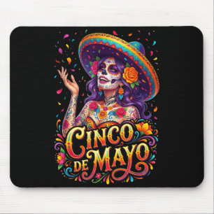 Cinco de mayo girl mexican fiesta 5 de mayo Cinco  Mouse Pad