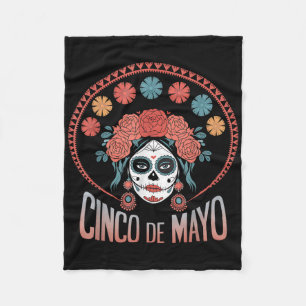 Cinco De Mayo Girl Mexican Fiesta 5 De Mayo Women Fleece Blanket