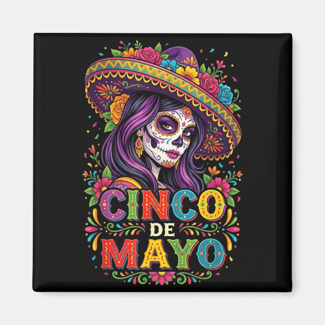 Cinco de mayo girl mexican fiesta 5 de mayo womenC Magnet (Front)
