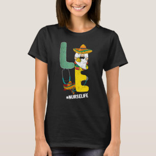 Cinco De Mayo Gnomes Love Nurse Life Tacos Mexican T-Shirt