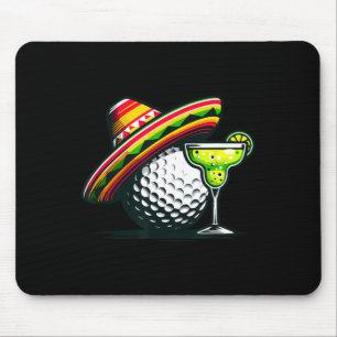 Cinco De Mayo Golf Byll With Sombrero And Margarit Mouse Pad