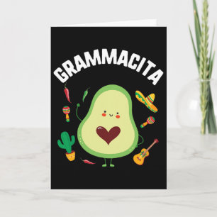 Cinco De Mayo Grammacita Guacamole Avocado Grandma Card