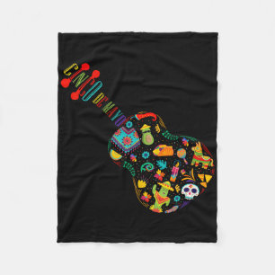 Cinco De Mayo Guitar Fiesta Mexican Cinco De Mayo Fleece Blanket