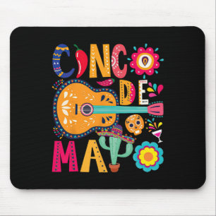 Cinco De Mayo Guitar Party Mexican Fiesta Happy 5 Mouse Pad