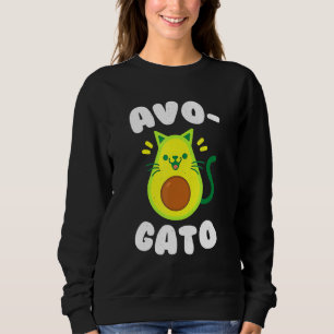 Cinco De Mayo Happy Cinco De Meow Avogato Cat Avoc Sweatshirt