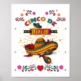 Cinco De Mayo Illustration, 2/2 Poster