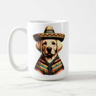 Cinco De Mayo Labrador Retriever Poncho Sombrero Coffee Mug