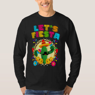 Cinco De Mayo Lets Fiesta Cactus Sombrero Hat T-Shirt