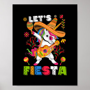 Cinco De Mayo Let's Fiesta Dancing Mexican Poster
