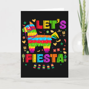 Cinco De Mayo Lets Fiesta Mexican Women Boys Card