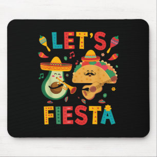 Cinco De Mayo Lets Fiesta Mexico Funny Mexican Par Mouse Pad