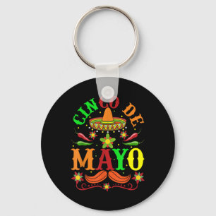 Cinco De Mayo Lets Fiesta Squad 5 De Mayo Mexican Key Ring