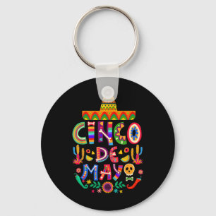 Cinco De Mayo Lets Fiesta Squad 5 De Mayo Mexican Key Ring
