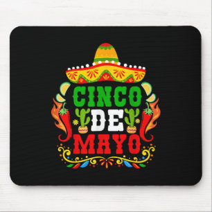 Cinco De Mayo Lets Fiesta Squad 5 De Mayo Mexican Mouse Pad
