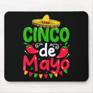 Cinco De Mayo Lets Fiesta Squad 5 De Mayo Mexican  Mouse Pad