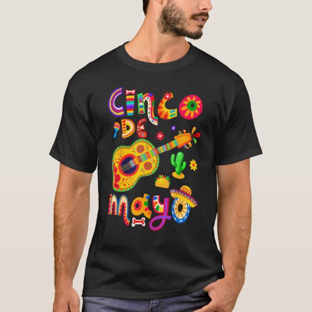 Cinco De Mayo Lets Fiesta Squad 5 De Mayo Mexican  T-Shirt (Front)