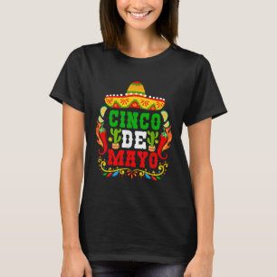 Cinco De Mayo Lets Fiesta Squad 5 De Mayo Mexican  T-Shirt