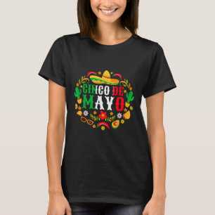 Cinco De Mayo Lets Fiesta Squad 5 De Mayo Mexican T-Shirt