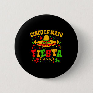 Cinco De Mayo Lets Fiesta Squad Funny Mexican Part 6 Cm Round Badge