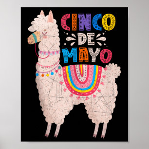 Cinco De Mayo Llama Fiesta Mexican Party Vibe Tank Poster