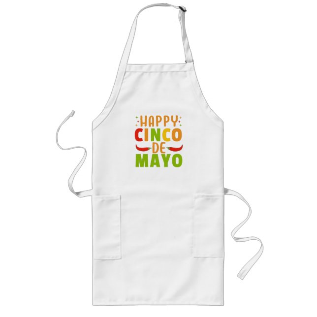 Cinco De Mayo Long Apron (Front)