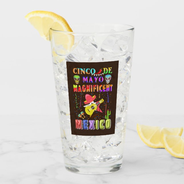 Cinco de Mayo Magnificent Mexico Glass (Front Ice)
