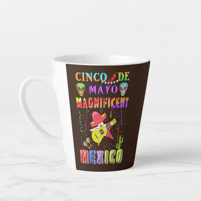 Cinco de Mayo Magnificent Mexico Latte Mug (Left)