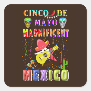 Cinco de Mayo Magnificent Mexico Square Sticker