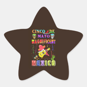 Cinco de Mayo Magnificent Mexico Star Sticker