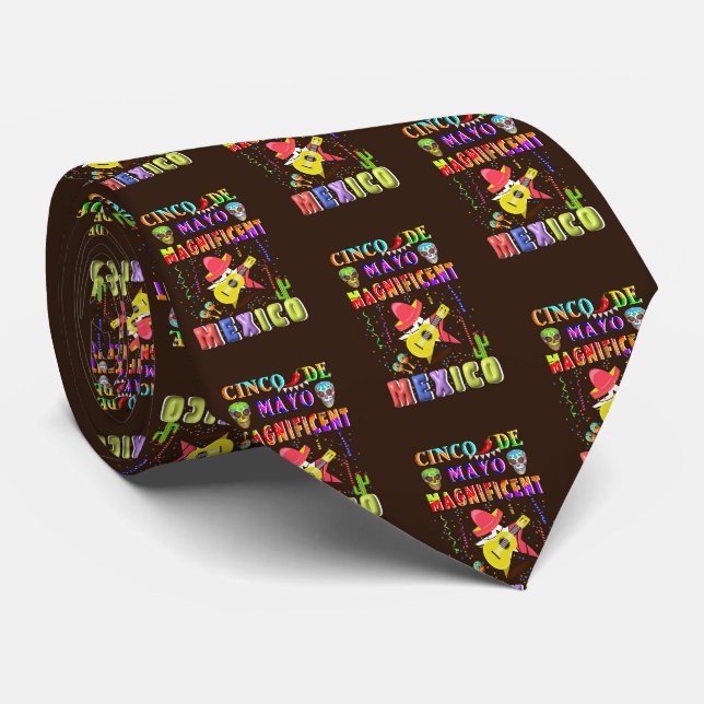 Cinco de Mayo Magnificent Mexico Tie (Rolled)